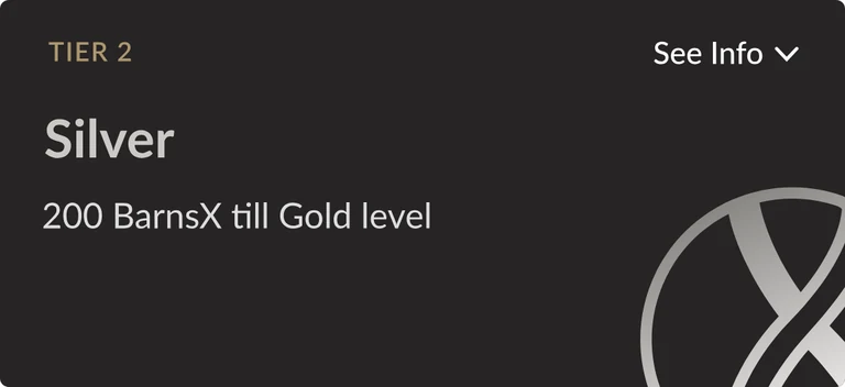 Barn’s X Silver tier card