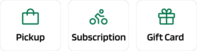 Barn’s quick actions: pickup, subscription and gift card