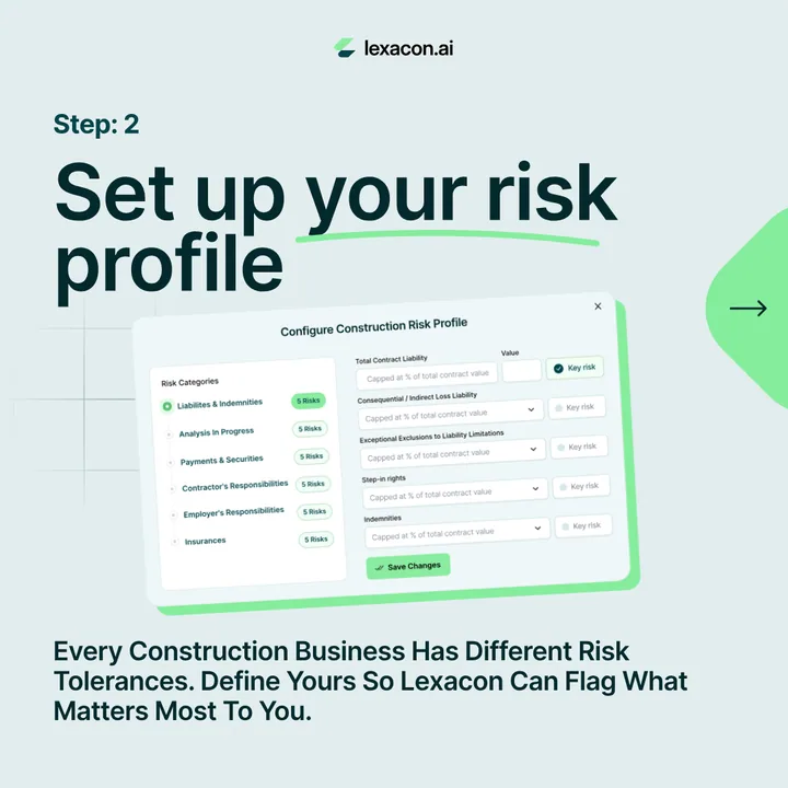 Step 2: set up your risk profile